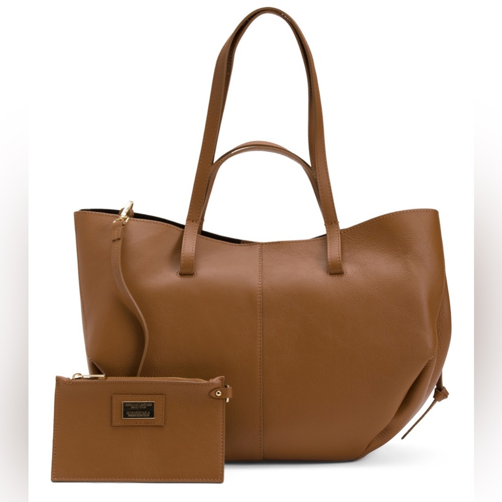 VIOLA CASTELLANI
Made In Italy Leather East West Four Handle Tote